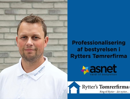 Rytters Tømrerfirma rekrutterer ekstern bestyrelsesformand gennem Asnet